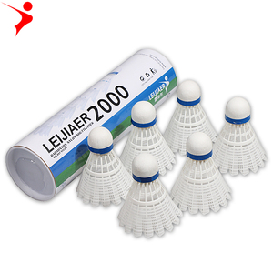 LEIJIAER2000 6 Pcs/Set Professional Training Nylon FeatherOutdoor Sports <span class=keywords><strong>Badminton</strong></span> Accessories Durable <span class=keywords><strong>Badminton</strong></span> - Product Image 2