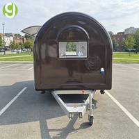 Remorque alimentaire mobile Goeasy BBQ Party 10FT en fibre de verre et aluminium, cuisine commerciale entièrement équipée avec station à bonbons