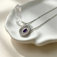 Collier en argent sterling 925 avec pierres précieuses naturelles, vente en gros directe d'usine pour femmes, pendentif élégant avec chaîne