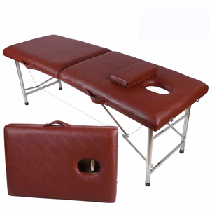 Table de Massage pliante Portable en acier inoxydable Design moderne <span class=keywords><strong>SPA</strong></span> lit de beauté barres parallèles pour la maison salon chambre hôtel utilisation - Product Image 1
