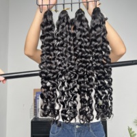 Extensions de cheveux humains au crochet, tresses Water Wave Miracle Knot, cheveux vierges bruts non traités, cuticules alignées, vente en gros