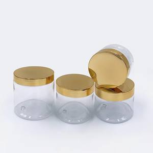 Tarro para mascotas de boca ancha más vendido con tapa, de plástico blanco con cuello ancho, de gran capacidad, para crema cosmética. - Product Image 2