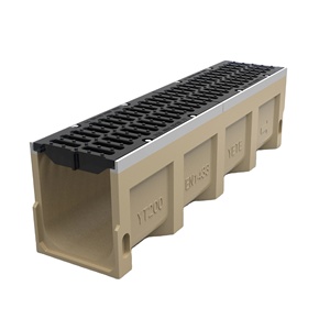 <span class=keywords><strong>Caniveau</strong></span> de drainage en béton polymère anti-corrosion robuste avec grille en fonte ductile pour le drainage de l'eau des allées - Product Image 1