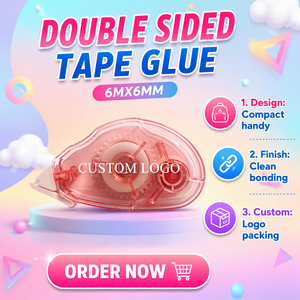 6 Buah Dispenser Pita Lem Titik Dua Sisi 6M X 6Mm Bebas Asam Aman untuk Kerajinan Scrapbooking - Product Image 2