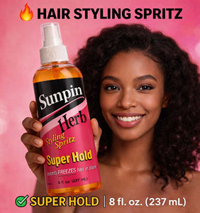 Medium Hold Organic Vegan Hair Styling Spray <b>Afro</b> Hair Braids <b>Wigs</b> Fast Dry No Residue Professional Salon Styling Spritz Bulk - Product Image 4