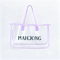 Sacs de plage transparents pour l'été, sacs de voyage en PVC, sacs à main imperméables pour femmes, sacs de plage transparents