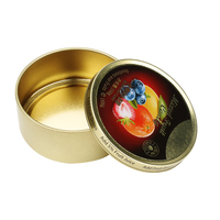 Boîte ronde en fer blanc pour bonbons, conteneur de rangement, emballage cadeau pour confiseries du Guangdong