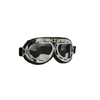Lunettes de moto fabriquées en usine, lunettes de pilote vintage pour Harley, pour hommes, femmes, adultes