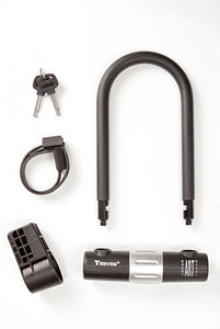 टोनीऑन सामान चोरी-रोधी सुरक्षा विरोधी कार्यालय भवन मोटरसाइकिल स्कूटर बाइक साइकिल स्टील आयरन यू लॉक - Product Image 4