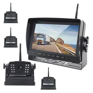 7 pouces IPS HD moniteur numérique sans fil voiture sauvegarde vue arrière caméra de stationnement pour camionnette