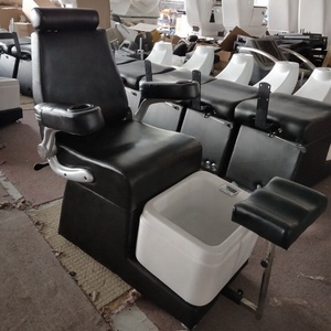 Salon Luxury Foot Pipeless Black Foot Spa Massage Pedicure Chair for Sale - Product Image 3