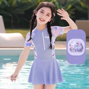 Trẻ em Đồ bơi cô gái Đồ bơi mùa hè cô gái áo tắm beachwear trẻ em tắm phù hợp với - Product Image 3