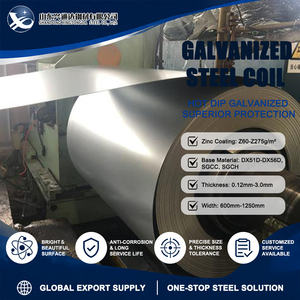 Hot Dip Galvanized Q235 Z200 G/sqm 0.50mm 1500mm ID 508mm Galvanized Steel Coil with Uniform Zinc Coating - Product Image 1