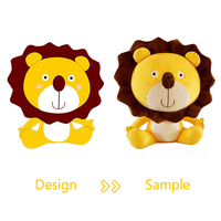 Peluche Mascotte Personnalisée OEM Lion en Peluche Doux avec Logo pour Promotion Scolaire ou d'Équipe Sportive