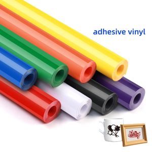 Rollos de Vinilo de PVC Autoadhesivos al por Mayor, Película de Alta Temperatura para DIY, Adhesivo con Logotipo, Película de Transferencia en Frí<span class=keywords><strong>o</strong></span> y Caliente para Adhesivos de Vasos - Product Image 1