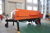 Pompe à béton diesel portable JOVE, petite, 120 m, machine à projeter du ciment pour murs verticaux, 40 m/h, moteur haute efficacité