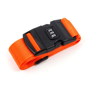 Logo personnalisé <span class=keywords><strong>valise</strong></span> d'aéroport réglable <span class=keywords><strong>sangle</strong></span> croisée tissé voyage <span class=keywords><strong>Tsa</strong></span> codé boucle de verrouillage ceinture à bagages - Product Image 6