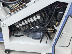 Machine à chaussures <span class=keywords><strong>SP</strong></span> 818MA d'occasion/reconditionnée, machine à coudre les boutures automatique à 9 pinces, équipement de fabrication de chaussures - Product Image 5