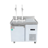 Batteur à lait frais automatique Lanxin en acier inoxydable, alimenté par prise secteur, équipement commercial pour café, thé et boissons fraîches
