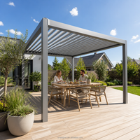 Estate Rain Maßgefertigte Zeitlose Pergola mit Sensor, Hitzeschutz und UV-Blockierung für den Garten – Premier-Qualität zur Gartengestaltung