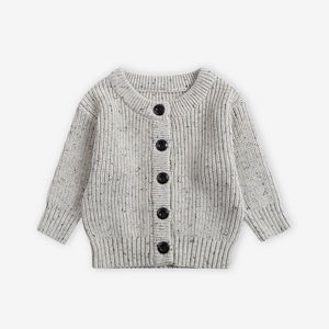 Automne enfants garçons tricoté Cardigan enfants couleur unie coton <span class=keywords><strong>manteau</strong></span> enfant en bas âge manches longues pull en tricot décontracté - Product Image 4