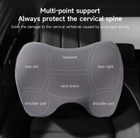 Vente chaude mousse à mémoire de forme ergonomique voiture repose-tête cou oreiller voiture appui-tête oreiller