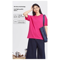Kaos Unisex Lengan Pendek 260g Katun Murni Impor, Tebal, Bernapas, Anti Kusut, Awet, Model Longgar, Ukuran Besar