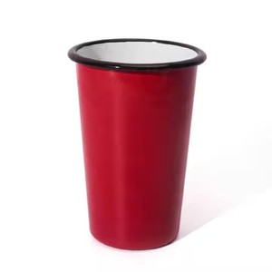 Mug de camping personnalisé blanc bleu rouge 8oz Logo personnalisé Mug en émail de voyage pour la bière cambodgienne Tennent's Lager Queen <span class=keywords><strong>Anne</strong></span> Real Mackenzie - Product Image 6