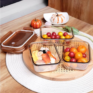Boîte à lunch en verre borosilicate de haute qualité, écologique, sans BPA, compatible lave-vaisselle et micro-ondes, personnalisable - Product Image 3