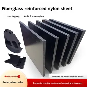 แผ่นใยแก้วสีดำ-PA6Gf30ไนลอนเสริมแรง/PA66 + สารหน่วงไฟ Gf30ทนต่อการสึกหรอพร้อมบริการตัด - Product Image 5