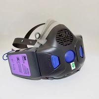 Masque respiratoire demi-face réutilisable 3M HF-800 Series Secure Click en silicone avec diaphragme vocal