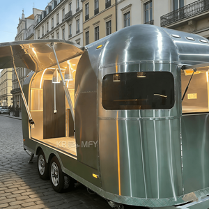 Remolque de Comida Rápida Móvil, Camión de Comida Callejera, Carrito de Venta Ambulante, Carrito de Helados, Carrito de Comida y Snacks para Exteriores - Product Image 5