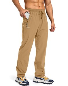 Pantalon d'entraînement athlétique à taille élastique léger à séchage rapide pour hommes, pantalon de randonnée, de <span class=keywords><strong>jogging</strong></span>, de course à glissière avec poches zippées avec logo personnalisé - Product Image 3
