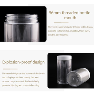 Tại Chỗ Chất Lượng Cao 50/80/<span class=keywords><strong>100</strong></span>/120/150/180/200/500Ml Giao Hàng Nhanh Chóng Stash Thực Phẩm Lọ Nhựa Lọ Có Nắp Đậy Pet - Product Image 5