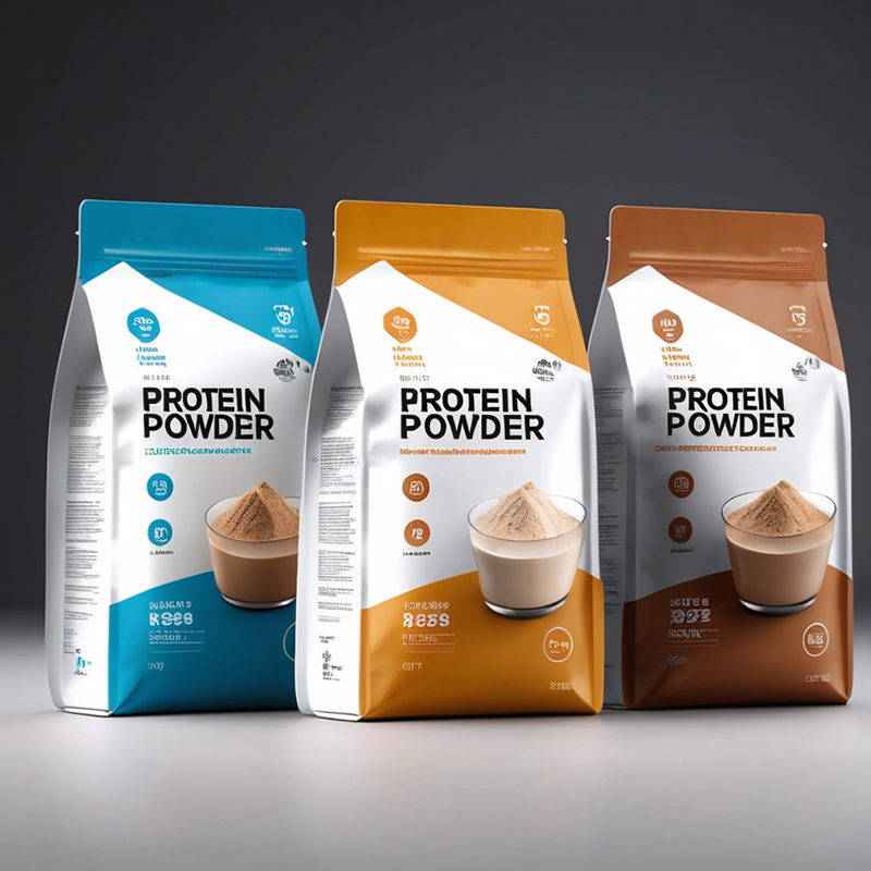 Custom Zipper Food Packaging Bag Heat Recyclable and Environmentally Friendly for Plastic Protein Powder Other Foods