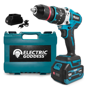 Аккумуляторная электрическая Ударная дрель для аккумулятора 18 В 1850 об/мин с бесщеточным двигателем, Индивидуальная поддержка - Product Image 1