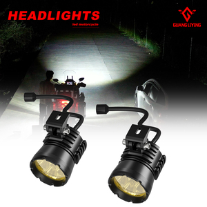 Focos LED Auxiliares para Motocicleta Todo Terreno - Luces de Conducción Impermeables de 12V/24V para Motos Off-Road, de Aventura y de Cross - Product Image 2