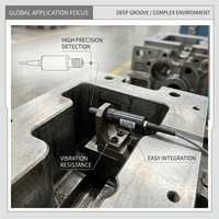 Sonde de vibration à capteur à fibre optique à grande ouverture et réflexion profonde DS-FD45X, haute transmission, montage fileté, sans alimentation, vente en gros