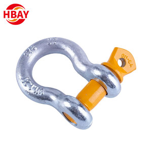CE Certified Heavy Duty D <strong>Shackle</strong> European Type Anchor <strong>Shackle</strong> for Marine &amp; <strong>Rigging</strong> Galvanized - Product Image 4