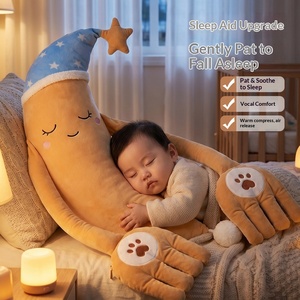 Juguete Relajante para Bebés, Peluche Súper Suave de Algodón PP, Tamaño de Palma de <span class=keywords><strong>la</strong></span> Mano, Ayuda para Dormir, Compañero de Abrazos para Bebés de 0 a 24 Meses - Product Image 1