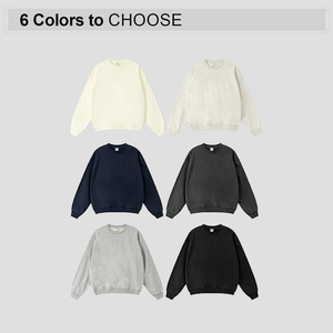 Chất Lượng Cao Unisex Quá Khổ Áo Tùy Chỉnh Thêu Crewneck Áo Người Đàn Ông S Áo - Product Image 2