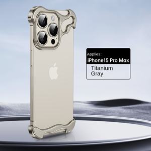 Creative Armor Heterosexual Skeleton Half-Pack Funda de teléfono para <span class=keywords><strong>Apple</strong></span> para iPhone <span class=keywords><strong>14</strong></span> Funda protectora de metal Hollow Frameless Feature - Product Image 6