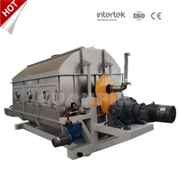 Sécheur à tambour rotatif à double tambour pour aliments chimiques industriels, aliments instantanés pour bébés, levure sèche active, machine à racler