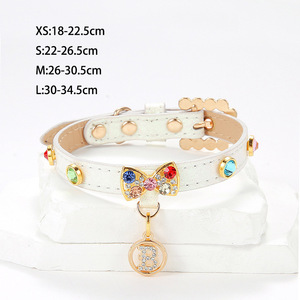 Factory Price Bling Rhinestone Pet <b>Collar</b> | Cute Pearl Jewelry Necklace for <b>Cat</b> Puppy Photoshoots & Boutique Use - Product Image 2
