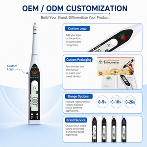 Zuverlässiges Digitales Meerwasser-Salinitätshydrometer für Meerwasseraquarien Einfache Kalibrierung Salzwasser-Tester mit Silikonhülle - Product Image 4