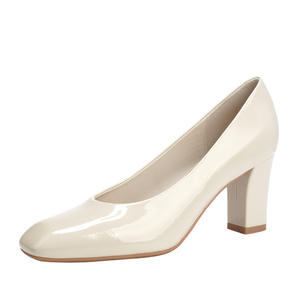 أحذية نسائية أنيقة بتصميم فرنسي لعام 2026، بمقدمة مربعة وكعب سميك، ارتفاع فائق 8 سم+، أحذية عمل مريحة لزيادة الطول، براءة اختراع ODM OEM - Product Image 5