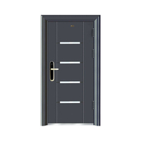 Fournisseur de portes en Chine, prix de gros, porte d'entrée sécurisée en acier pour immeuble, porte extérieure en acier métallique sécurisée