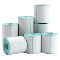 Etiqueta Adhesiva Impermeable para Impresora Portátil de Escritorio, Rollo de Etiquetas de Transferencia Térmica para Códigos de Barras, Directo de Fábrica