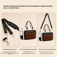 Sac fourre-tout pour ordinateur portable 15,6 pouces pour femme, personnalisé avec logo, imperméable, multi-poches, pour le bureau et le travail, idéal pour les affaires