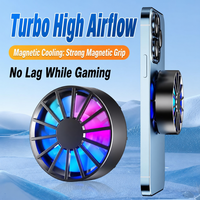 AntarcChill Refroidisseur d'air magnétique puissant en ABS pour jeux, grande dissipation thermique, lumière RGB colorée pour téléphone et tablette